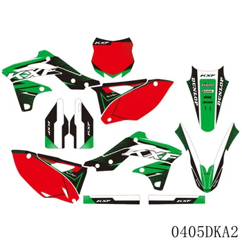 A Kawasaki KX250F KXF250 KXF 250 KX 250F 2013 2014 2015 2016 Teljes Grafikus Matricák Matricák Motorkerékpár Háttér Egyéni Számát