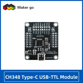 CH348 C-Típusú USB-TTL Modul CH348Q 8-ahogy a Multi-csatorna Soros Port Bővítő Testület Modul