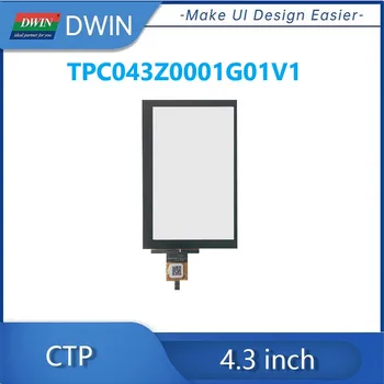 DWIN 4.3 Inch Edzett Üveg I2C Interfész Kapacitív érintőképernyő Ipari