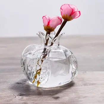 Gránátalma Váza Üveg Home Decor Váza Gyümölcs Váza Szoba Dekoráció, Kreatív Dekoráció Gyümölcs Cachepot Otthoni Dekoráció Virág Váza